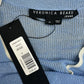 VERONICA BEARD Blue Sheer Top Size M