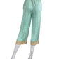 Spell & the Gypsy Collective Green Floral Jacquard Pants Size XS
