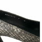 Stuart Weitzman Gray Leather Snake Print Pumps Size 9