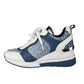 MICHAEL Michael Kors Blue Georgie Trainer High Top Sneakers Size 7