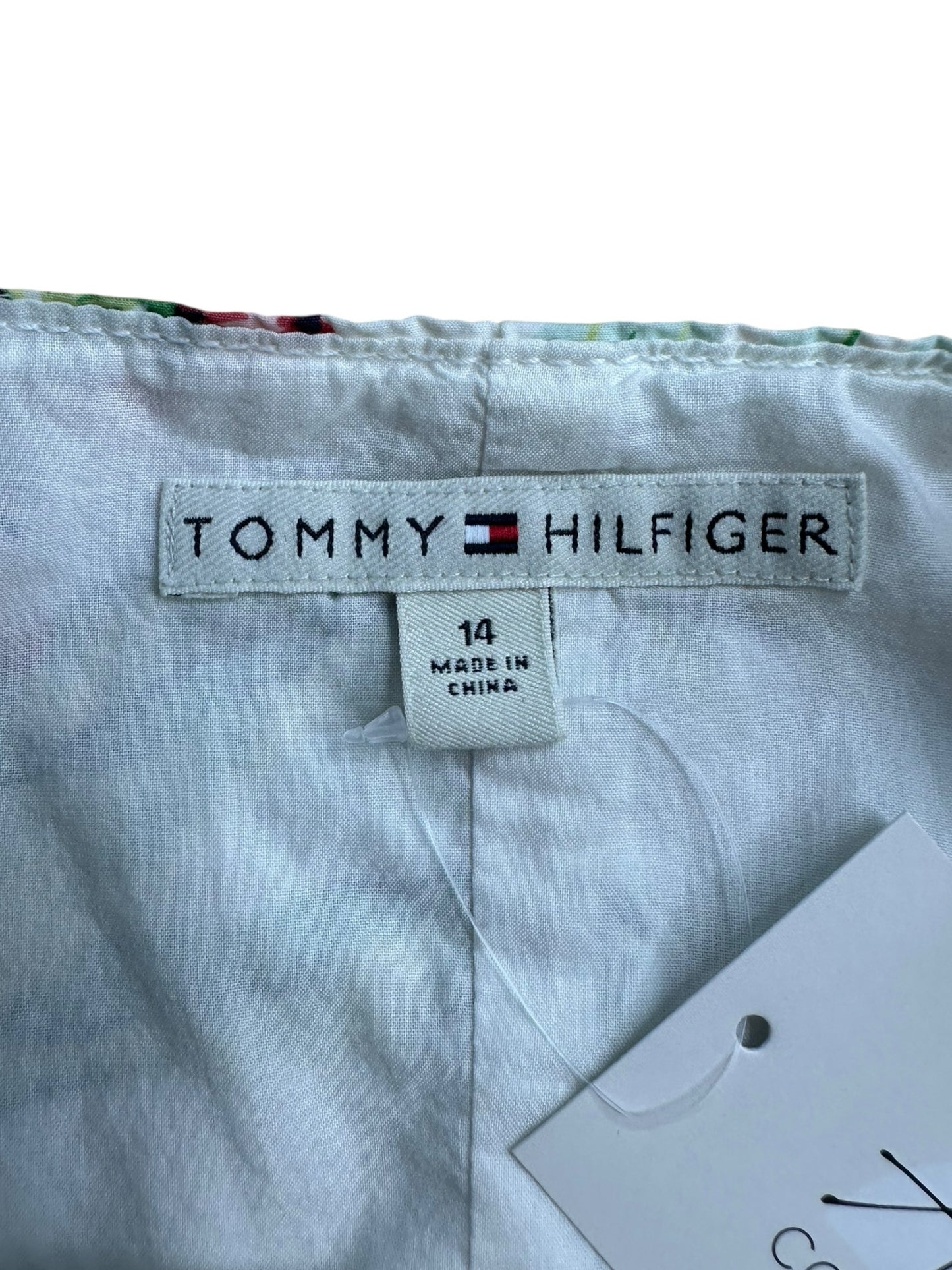 Tommy Hilfiger 100% Cotton Tropical Floral Print Dress Size 14