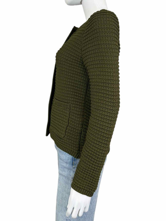 Talbots Olive Sweater Cardigan Size S