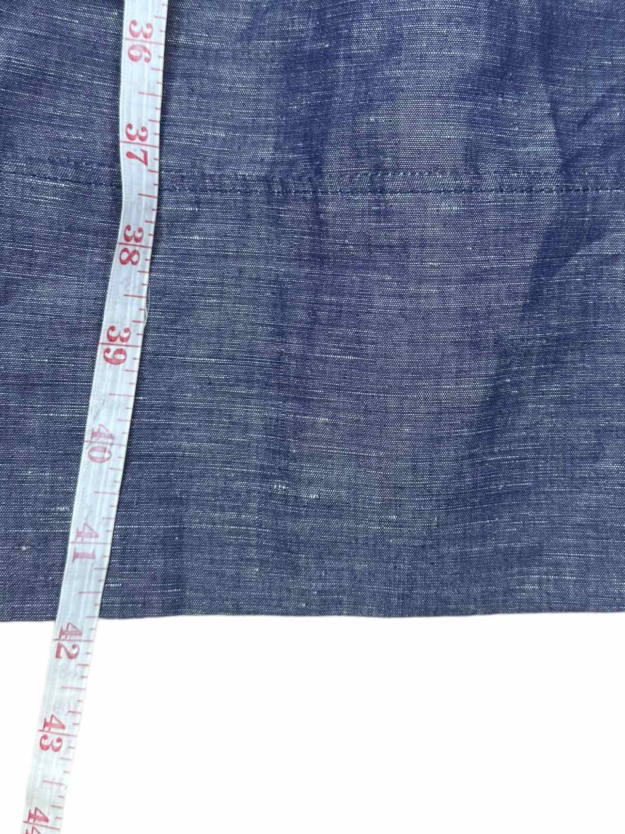 Boden Blue Chambray Linen Blend Dress Size 6 Long