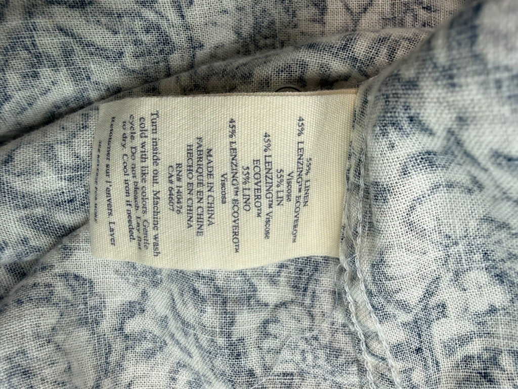 FAHERTY Blue Floral Isha Dress Size L