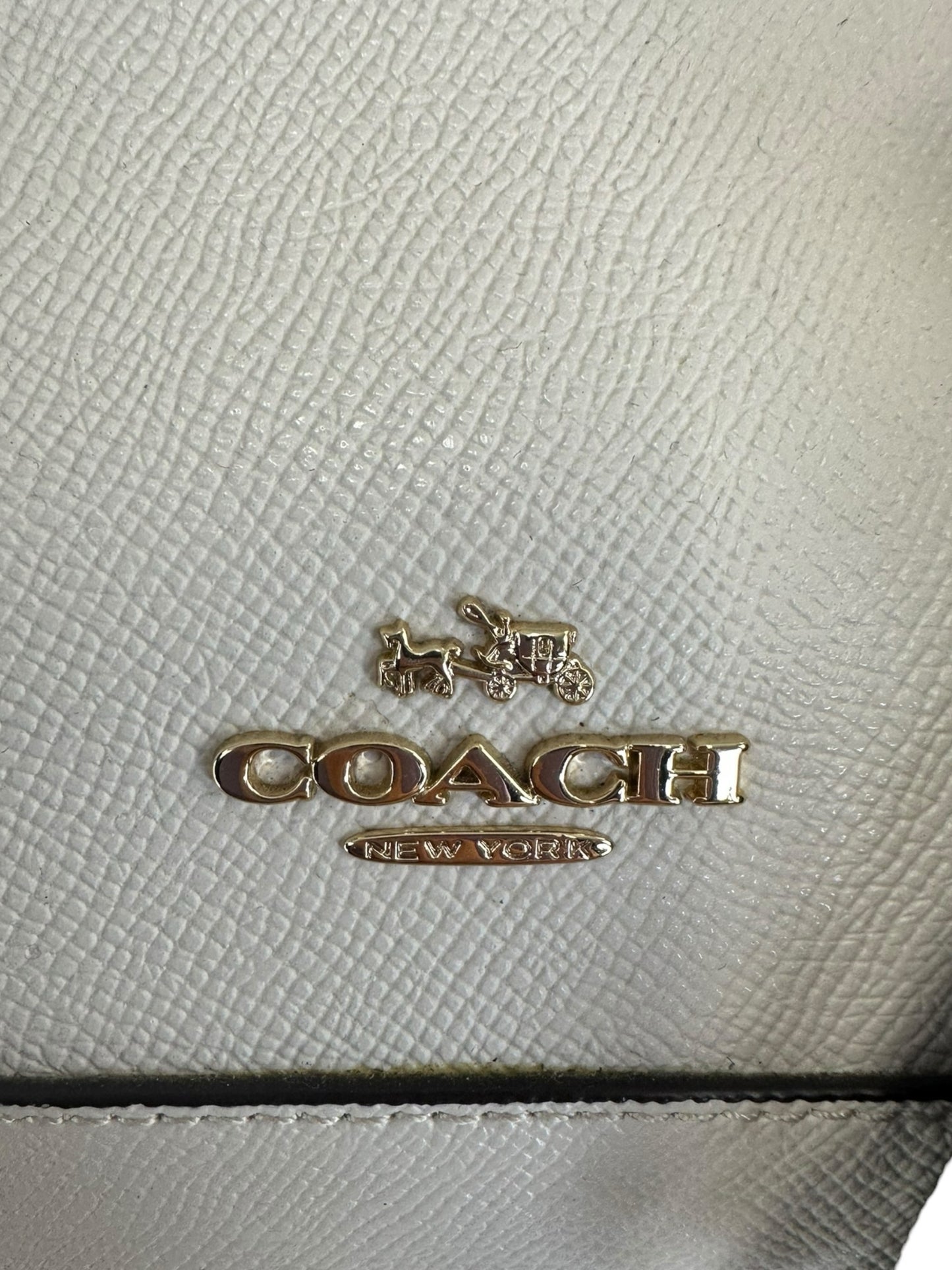 coach Cream Leather Purse
