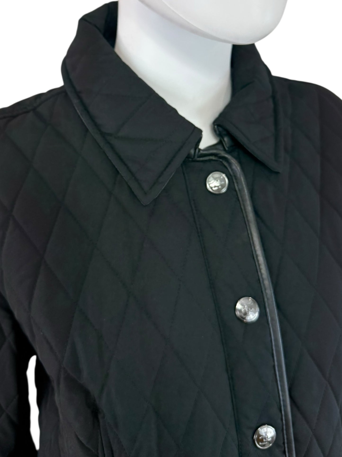 Chico's NWT Black Quilted Jacket Size M