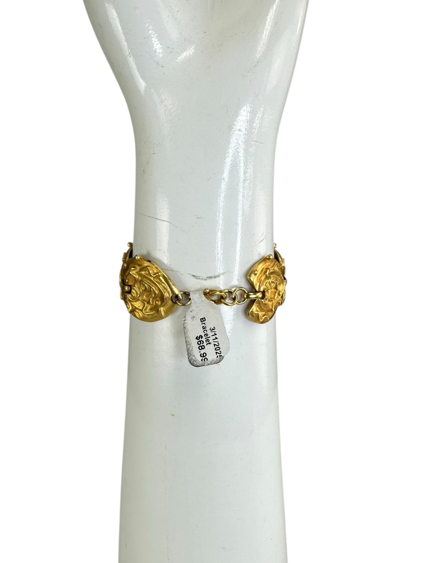 Erwin Pearl Gold Matte Bracelet