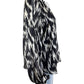 joie Black Burnout Print Blouse Size M