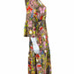 VILAGALLO Brown Floral Dress Size 10