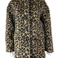 Talbots NWT Brown Leopard Print Wool Coat Size M