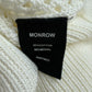 Monrow White Cotton Open Knit Sweater Size M