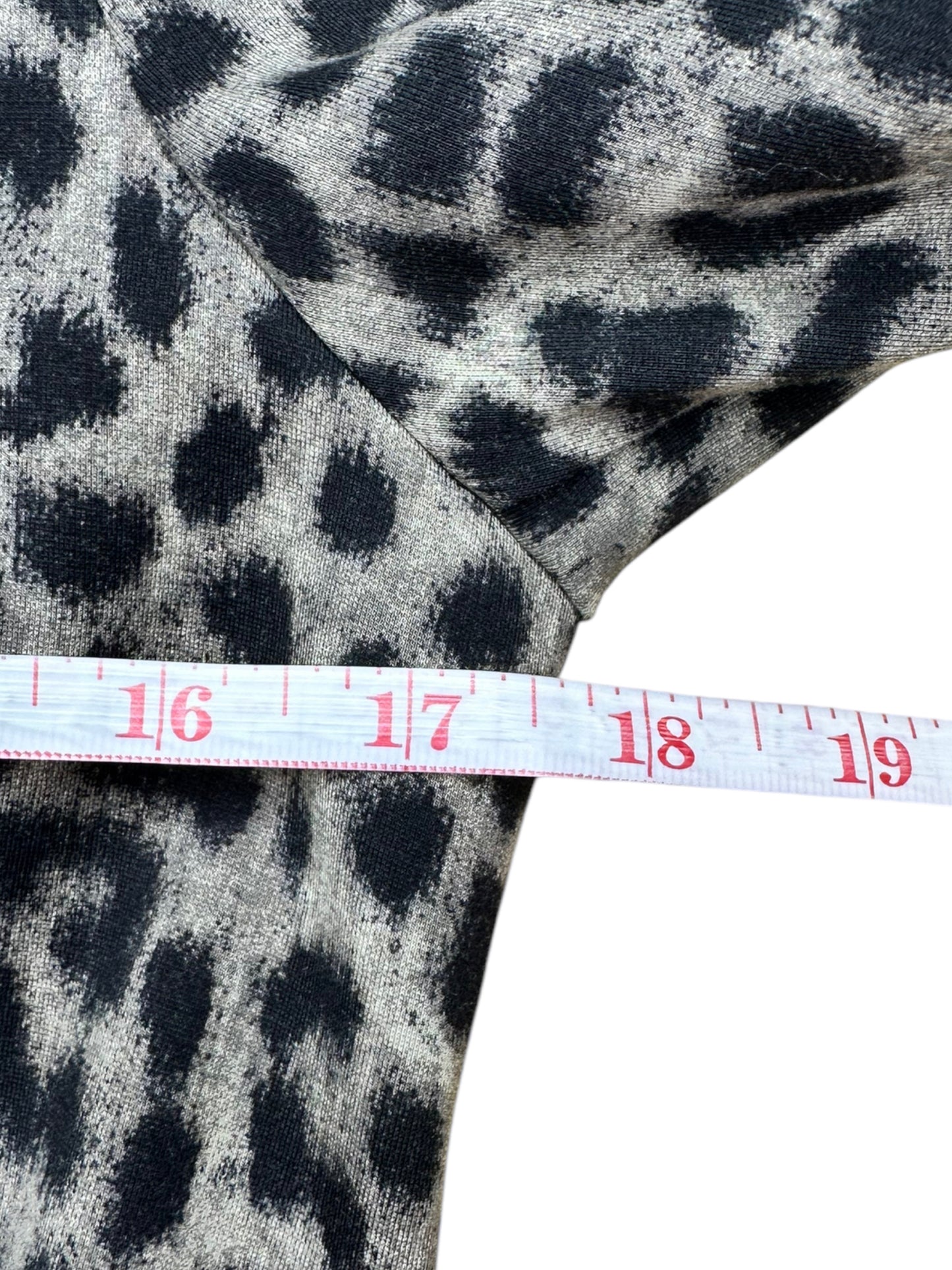 cabi Gray Leopard Blazer Size 8