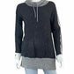 Talbots Colorblock Gray Pullover Size XS