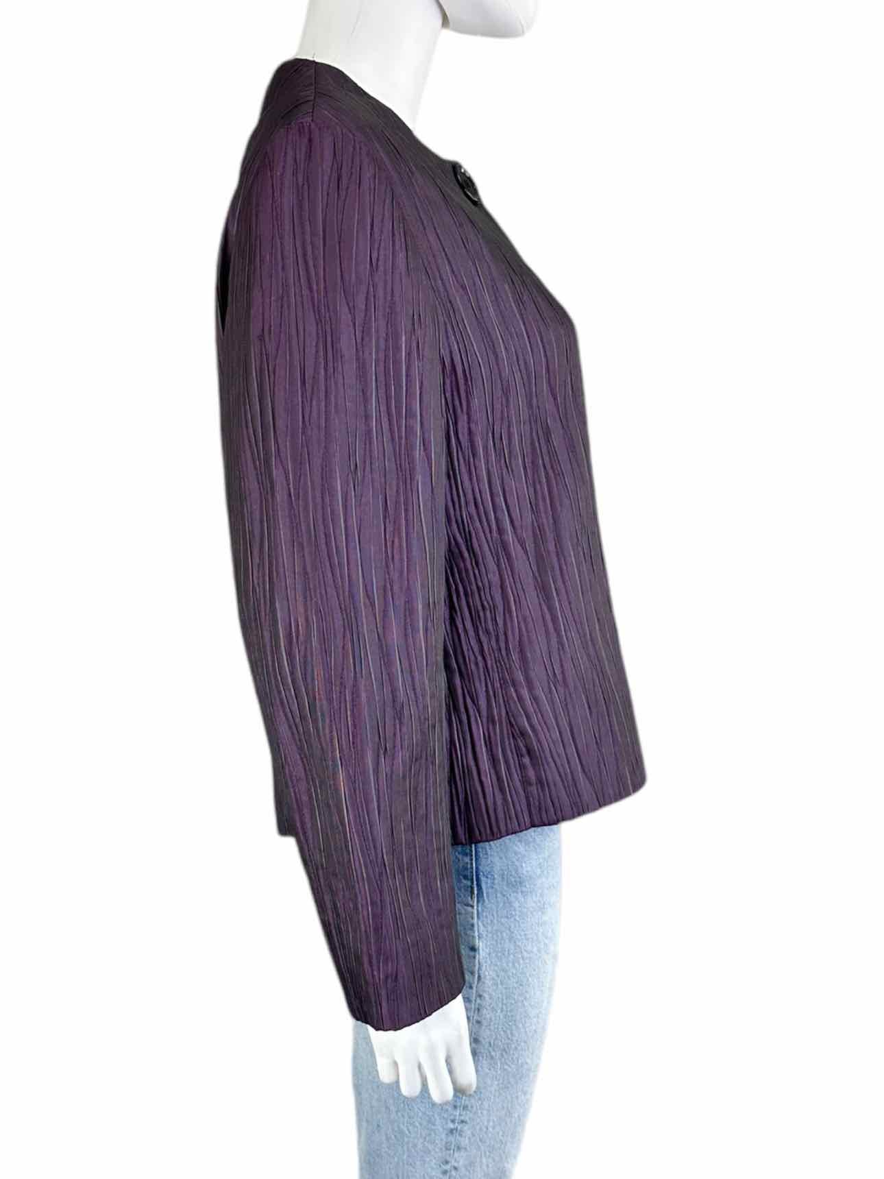 LAFAYETTE 148 NEW YORK Purple Long Sleeve Dress Jacket Size L