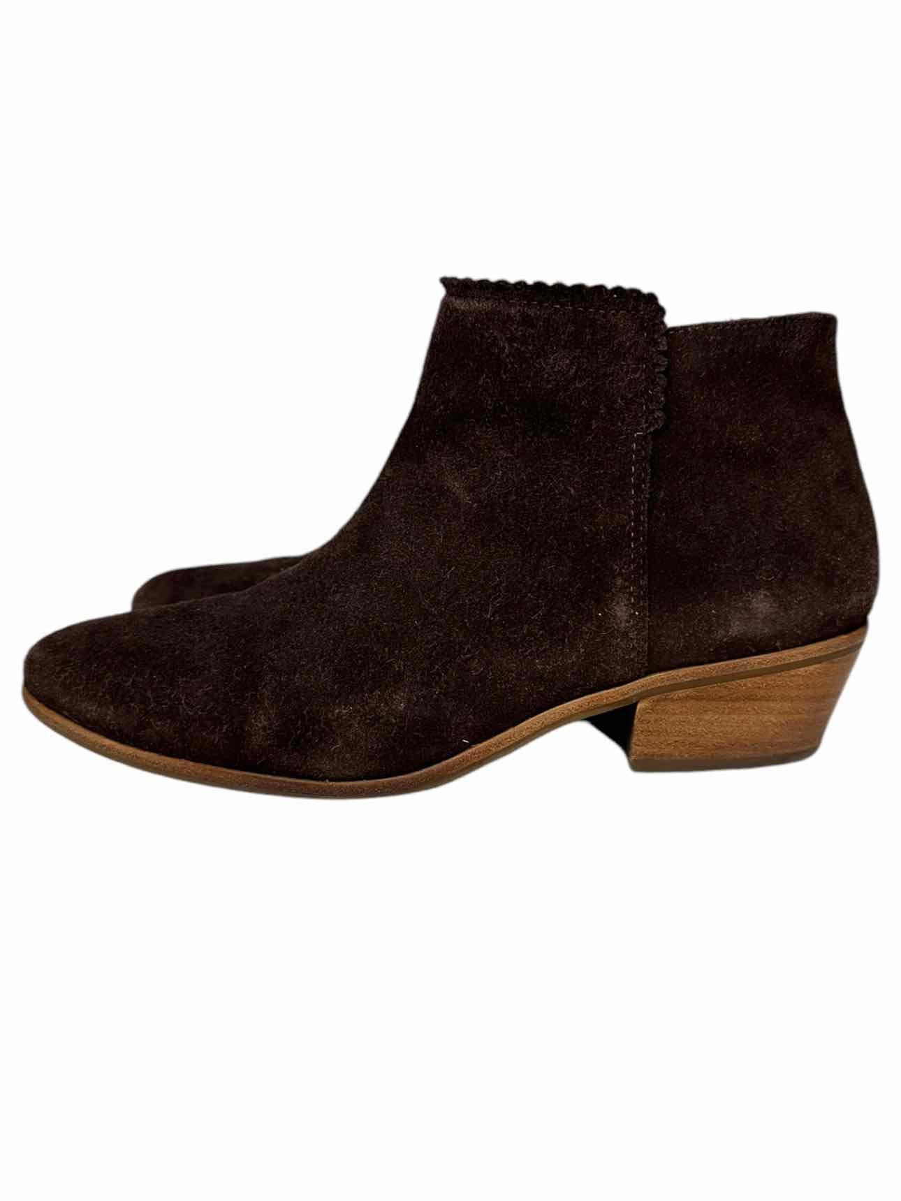 Jack Rogers Chocolate Brown Suede Bailee Booties Size 9