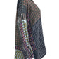 Johnny Was Gray Patterned Blouse Size S