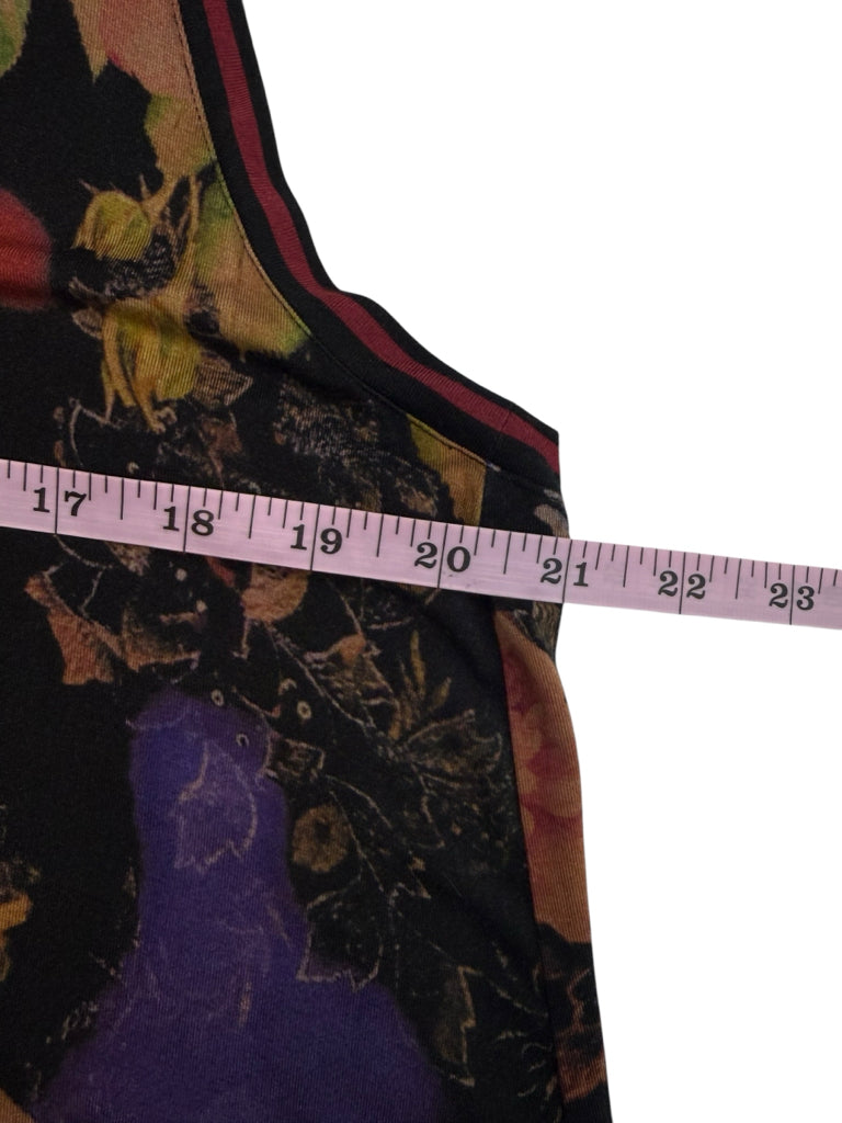 Johnny Was Black Floral Bossa Maxi Dress Size L