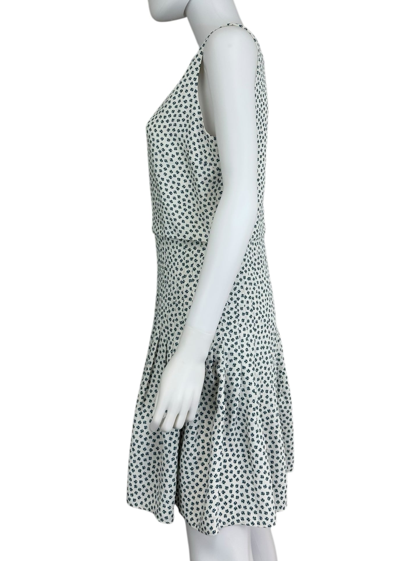 Ann Taylor Blue Floral Print Casual Dress Size 4