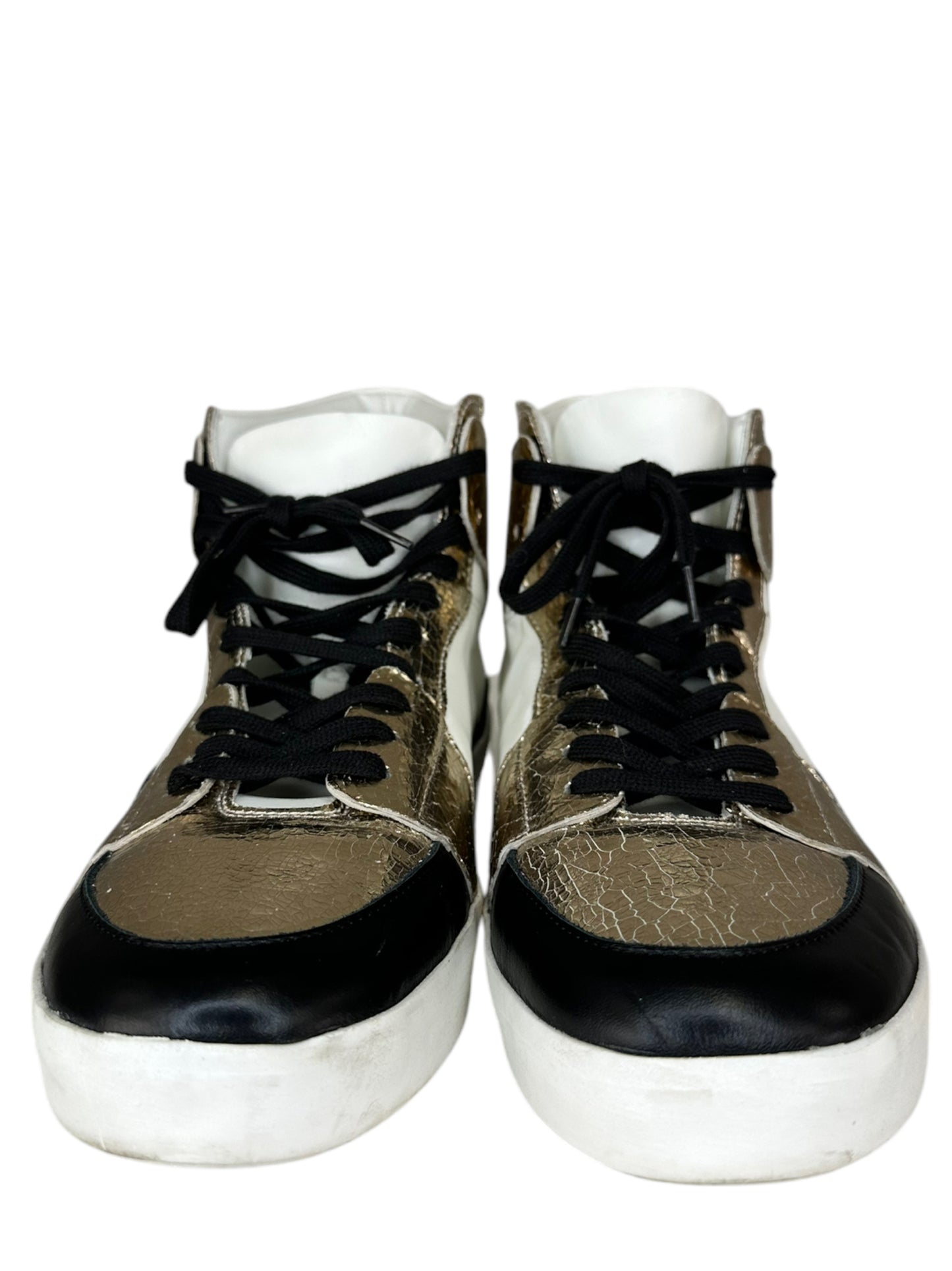 CYNTHIA ROWLEY Mixed Metallic High Top Sneaker Size 41