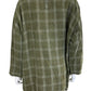 EILEEN FISHER 100% Organic Linen Green Plaid Blouse Size XL
