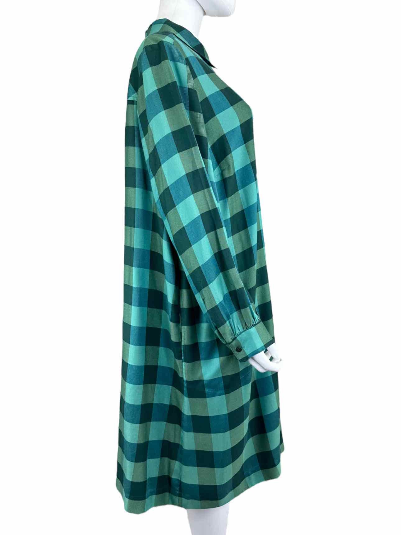 J. Jill NWT Green Plaid Dress Size XL