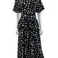 Adelyn Rae NWT Black Darlene Polkadot Mini Dress Size M