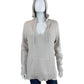 WHITE + WARREN Beige 100% Cotton Hooded Sweatr Size M