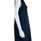 TAHARI Navy Linen Blend Shift Dress Size 14