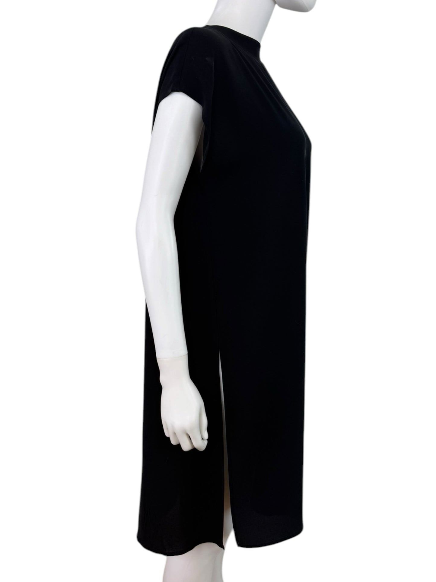 EILEEN FISHER Black 100% Silk Tunic Size S