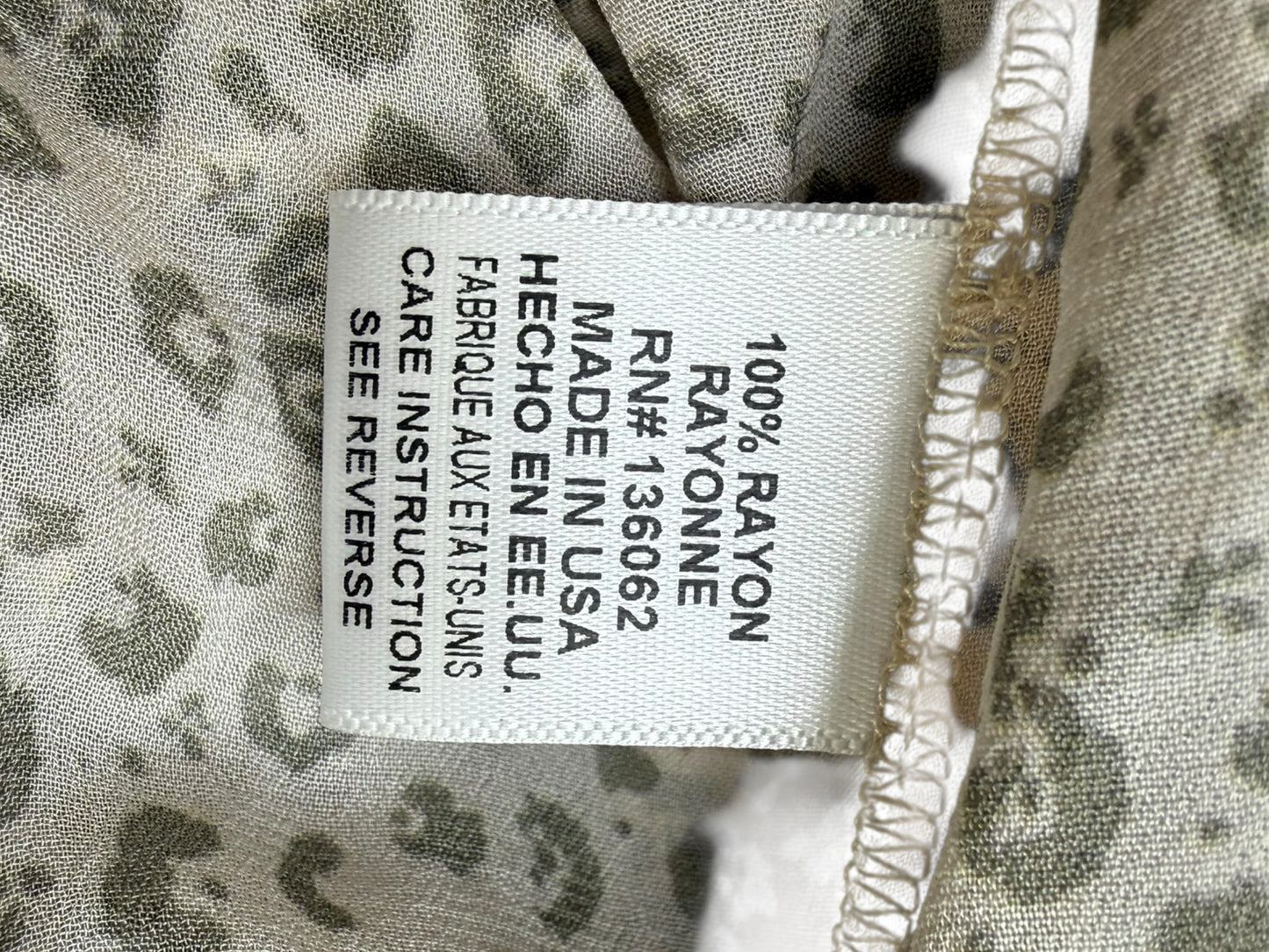 Lavender Brown Blouse Size L