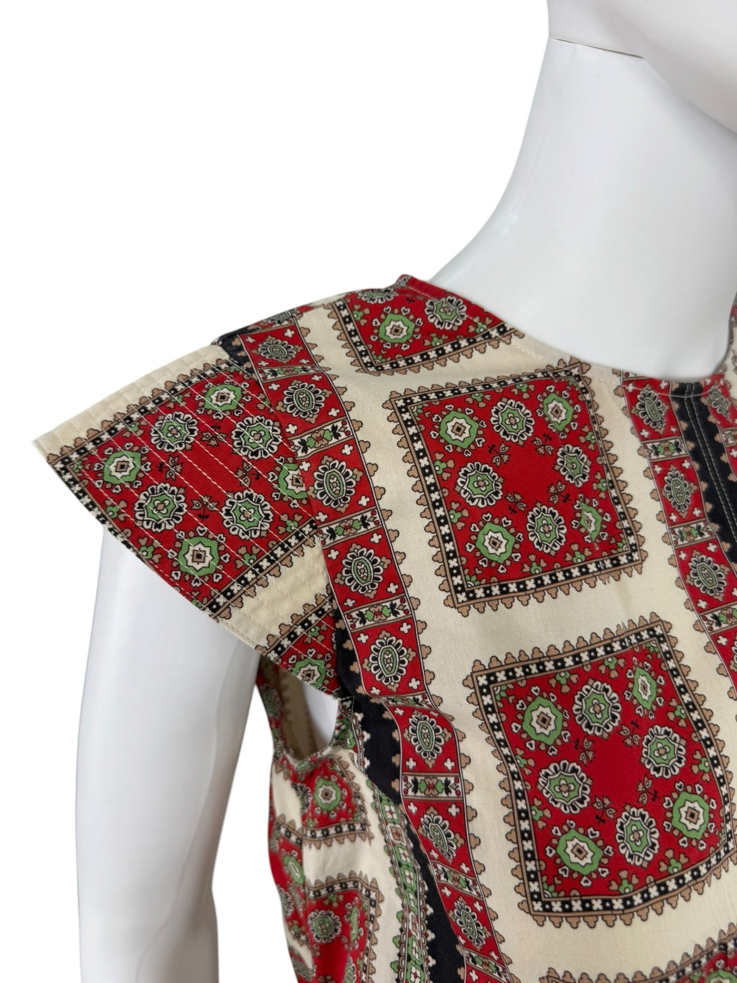 the great. Red Cropped Midland Top Size 0