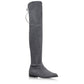 STUART WEITZMAN Gray Suede Lowland Over-The-Knee Boots Size 7.5