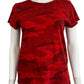 Rag & Bone NWT Red Camo Knit Top Size M