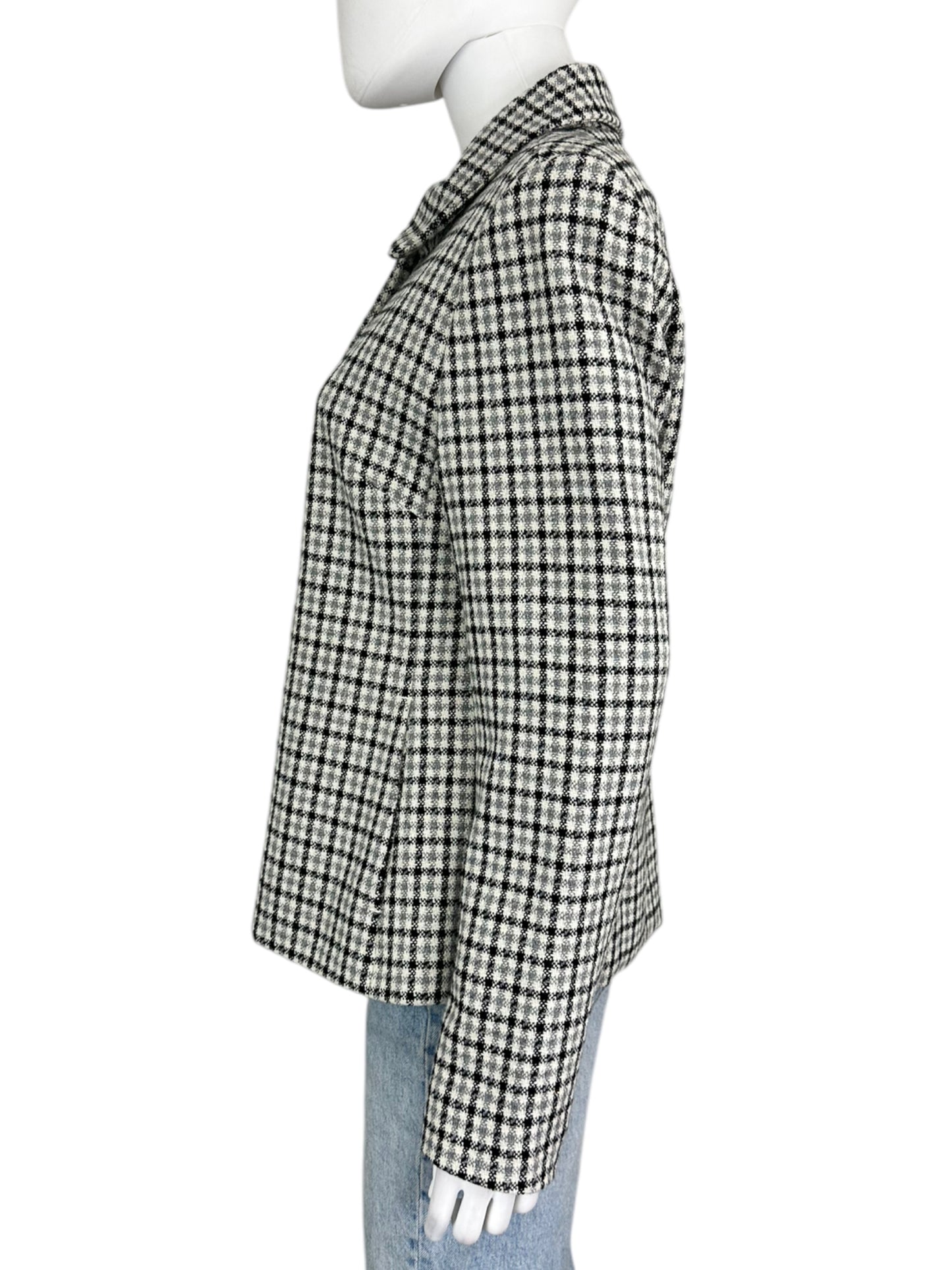 BANANA REPUBLIC Plaid Wool Jacket Size 12