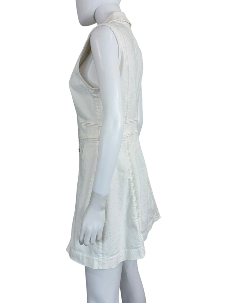 PAIGE Toasted Ecru Denim Vida Dress Size 6