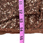 Free People Orange Sequin Bodysuit Size XS