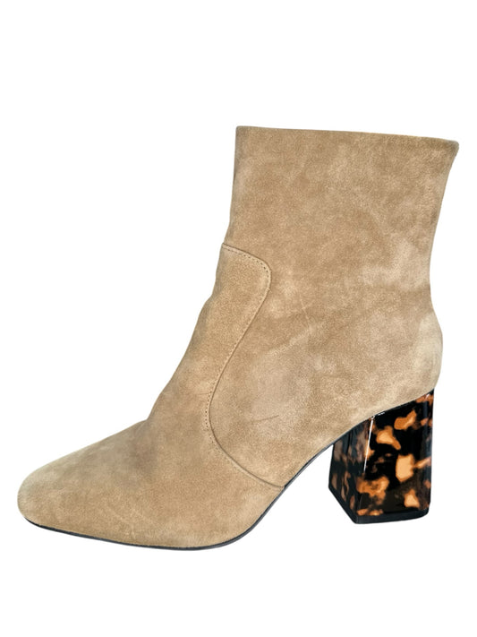 Sol Sana Tan Suede Cecile Booties Size 38