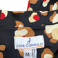 JUDE CONNALLY Black Retro Leopard Print Top Size M
