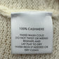 WHITE + WARREN Ivory 100% Cashmere Sweater Cardigan Size L