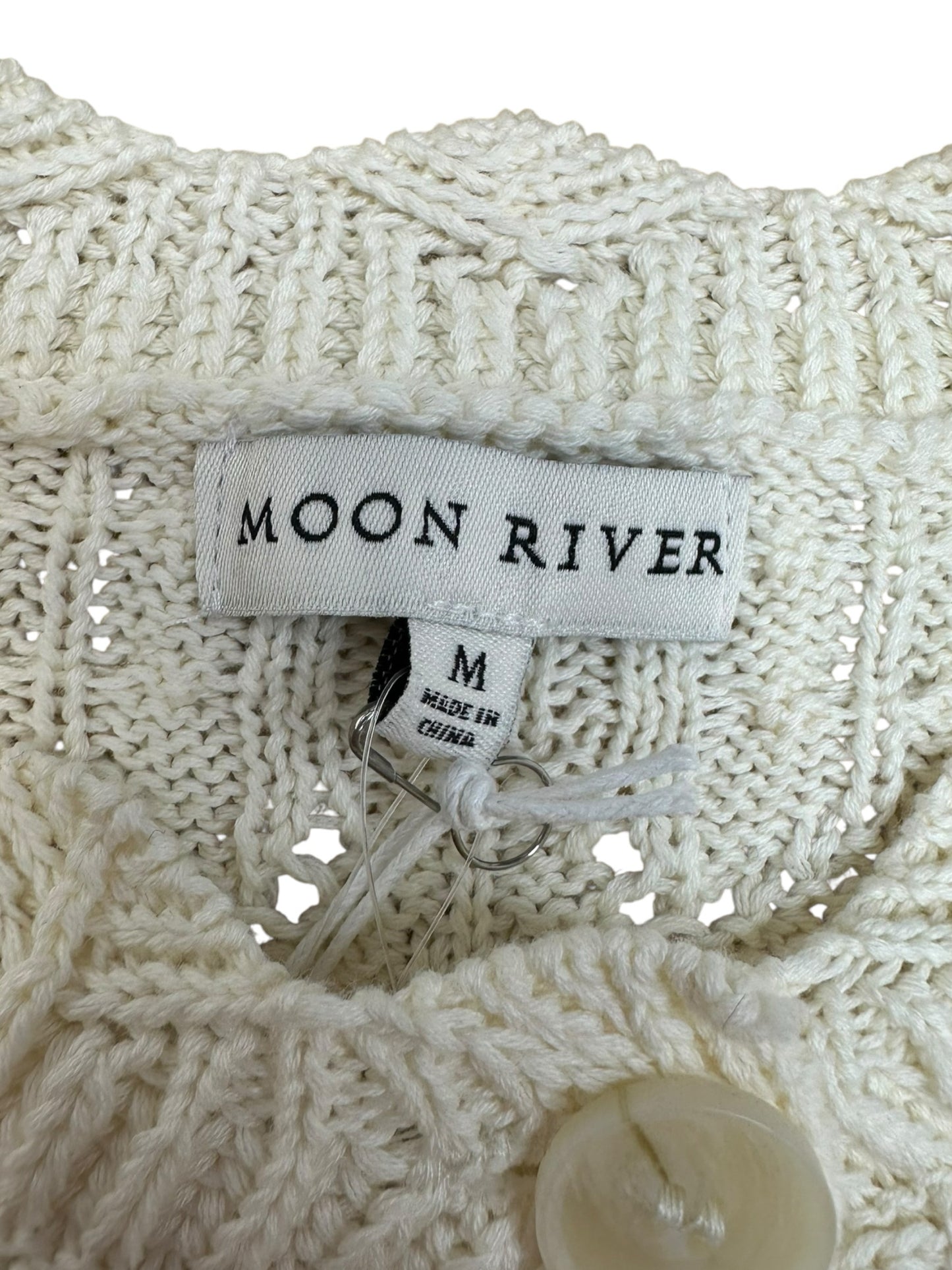 Moon River Two Piece White Knit Set Size M