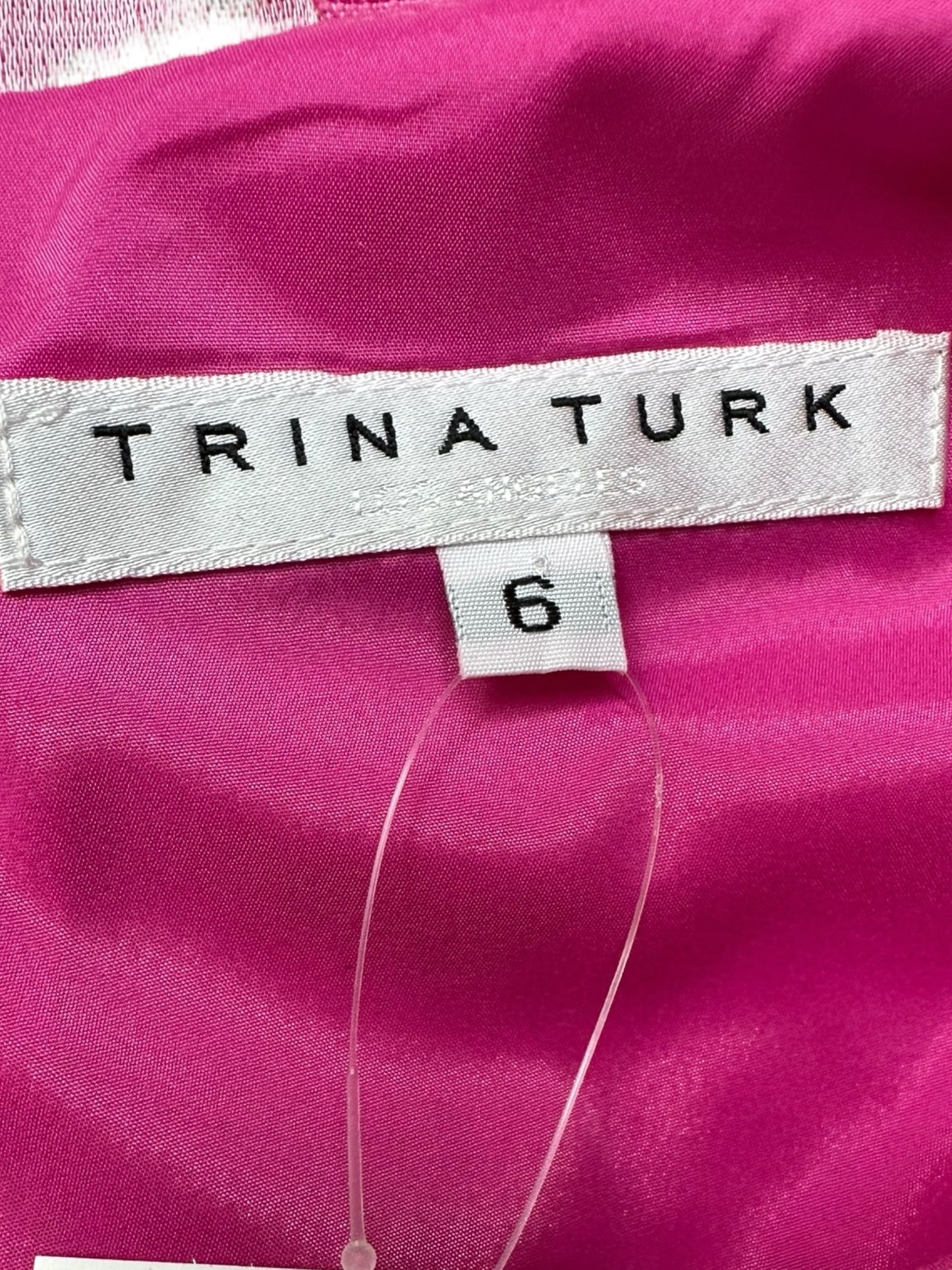 TRINA TURK Pink Brocade Mini Dress Size 6
