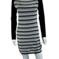 TRINA TURK Black and White Striped Casual Dress Size S