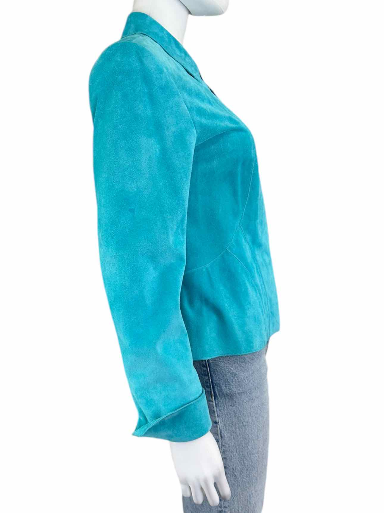 CARLISLE 100% Suede Aqua Jacket Size 6