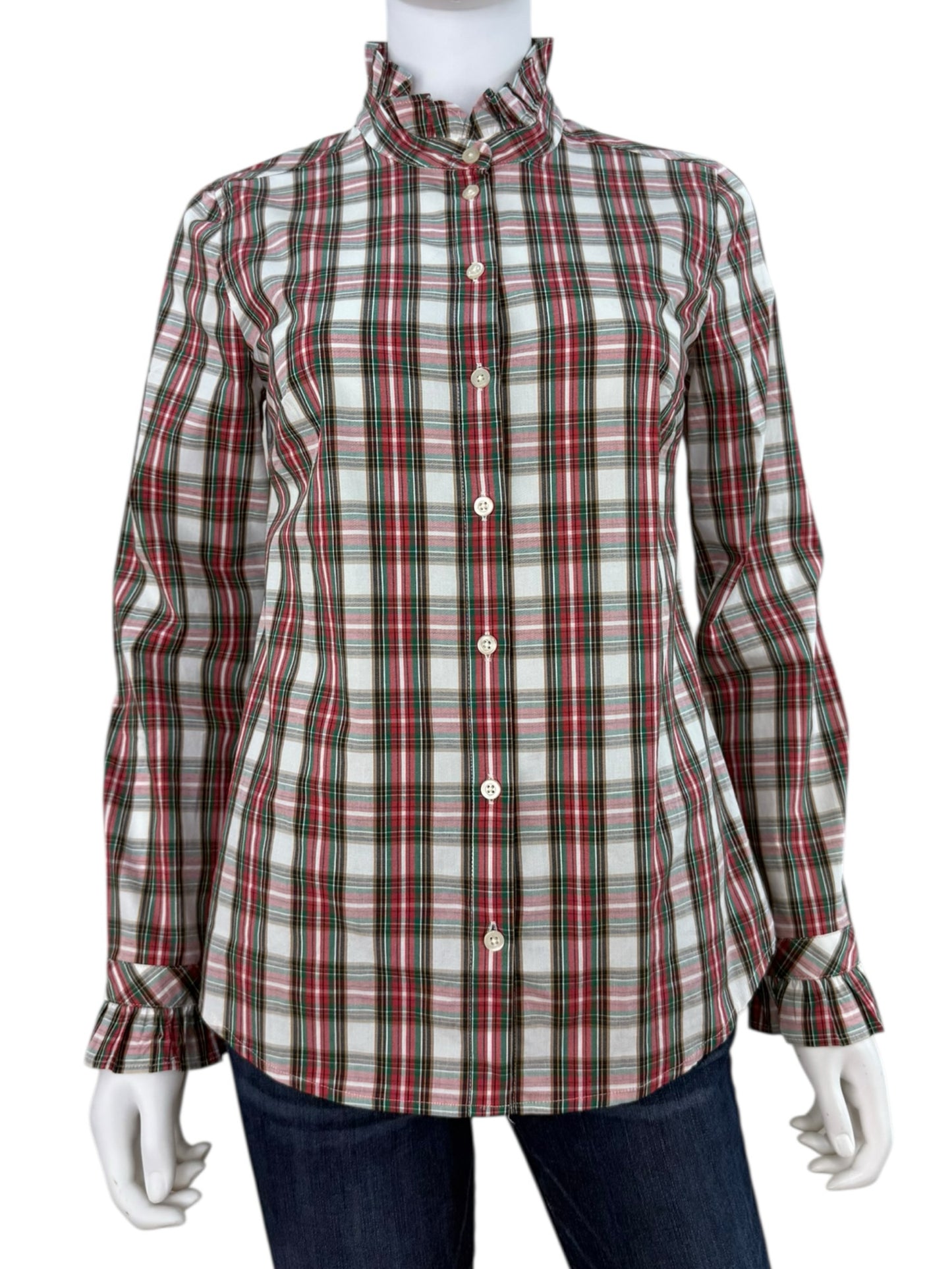J. Crew Plaid Button-Down Shirt Size XS
