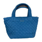 MZ WALLACE  Blue Quilted Medium Sutton Deluxe Designer Handbag