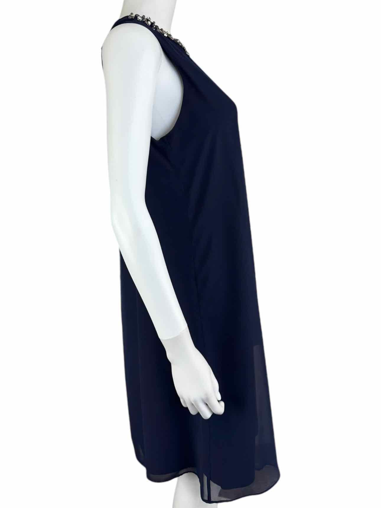 VINCE CAMUTO Embellished Blue Cocktail Dress Size 8