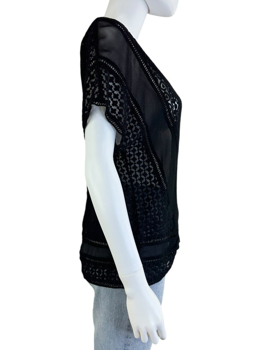 All Saints Black Blouse Size XS