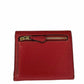 COACH Red Pebbled Leather Wyn Wallet