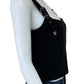 GIANNI BINI Black Cropped Tank Size 6