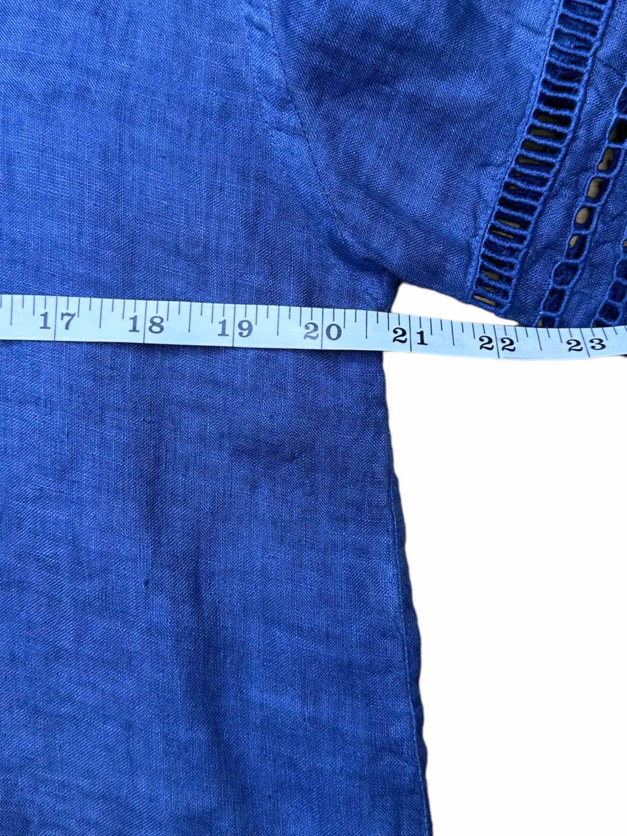 120% Lino Linen Button-Down Shirt Size 40